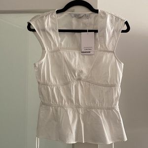 & Other Stories White Sleeveless Blouse